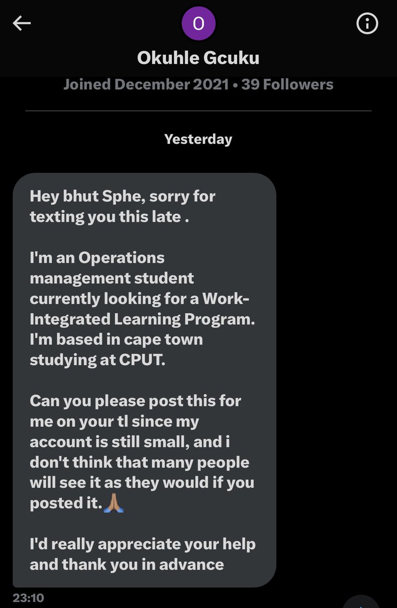 Hey guys can we please assist @Yamie_2105 by retweeting and liking this tweet 🙏🏽 she really needs this WIL and without it chances are she won’t be graduating.