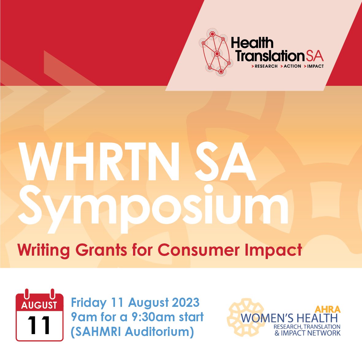 SA WHRTN (@sa_whrtn) on Twitter photo In response to member requests, SA WHRTN is offering a symposium on writing grant applications for research focused on consumer engagement and consumer-led outcomes.
Find out more and register ➡️ lnkd.in/g2Q_BsgQ
<a href="/PrabhaAndraweer/">Prabha Andraweera</a> <a href="/BelindaLunnay/">Dr Belinda Lunnay</a> <a href="/NadiaCorsini1/">Nadia Corsini</a> <a href="/fi_dorman/">Fiona Dorman</a> In response to member requests, SA WHRTN is offering a symposium on writing grant applications for research focused on consumer engagement and consumer-led outcomes.
Find out more and register ➡️ lnkd.in/g2Q_BsgQ
<a href="/PrabhaAndraweer/">Prabha Andraweera</a> <a href="/BelindaLunnay/">Dr Belinda Lunnay</a> <a href="/NadiaCorsini1/">Nadia Corsini</a> <a href="/fi_dorman/">Fiona Dorman</a>