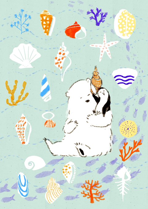 「fish polar bear」 illustration images(Latest)