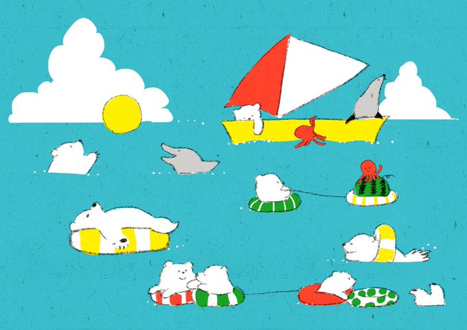 「cloud polar bear」 illustration images(Latest)