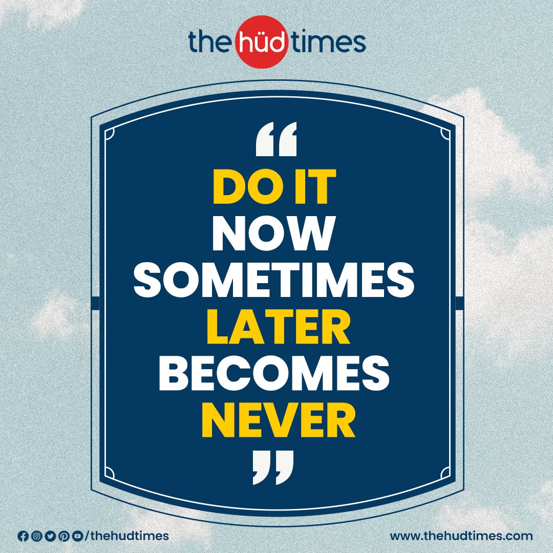 Do It Now Sometimes Later Becomes Never

#DoItNow #TakeAction #NoMoreProcrastination #SeizeTheMoment #TimeIsNow #OpportunityCalls #MakeItHappen #NoRegrets #MotivationMonday #CarpeDiem #LiveInThePresent #AchieveYourGoals