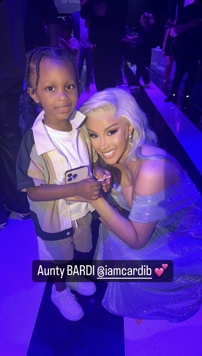 RT @cardibarchive_: Cardi B and Star Butes son at Kultures Birthday party https://t.co/nezTt6SGrn