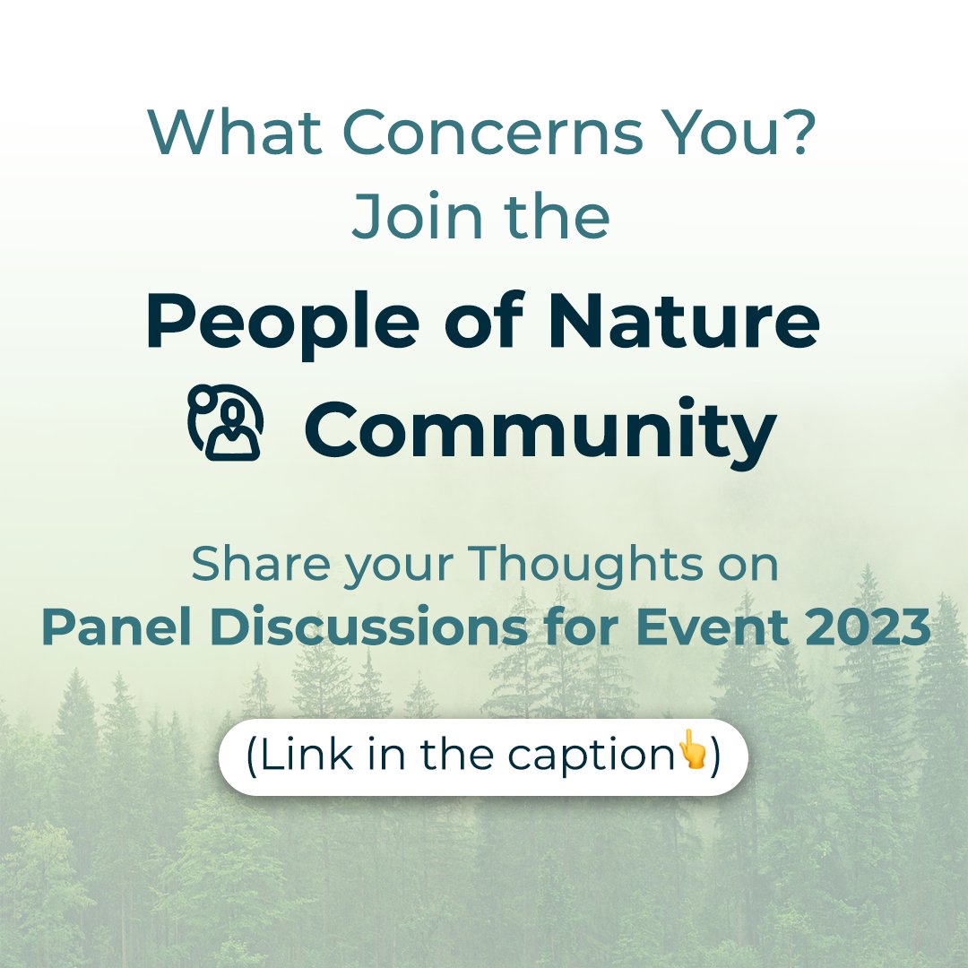 WeNaturalists's tweet photo. Join the WeNaturalists community and share your thoughts on Panel Discussions for the Events 2023 https://t.co/CQYAcXRnul https://t.co/4E93foam73