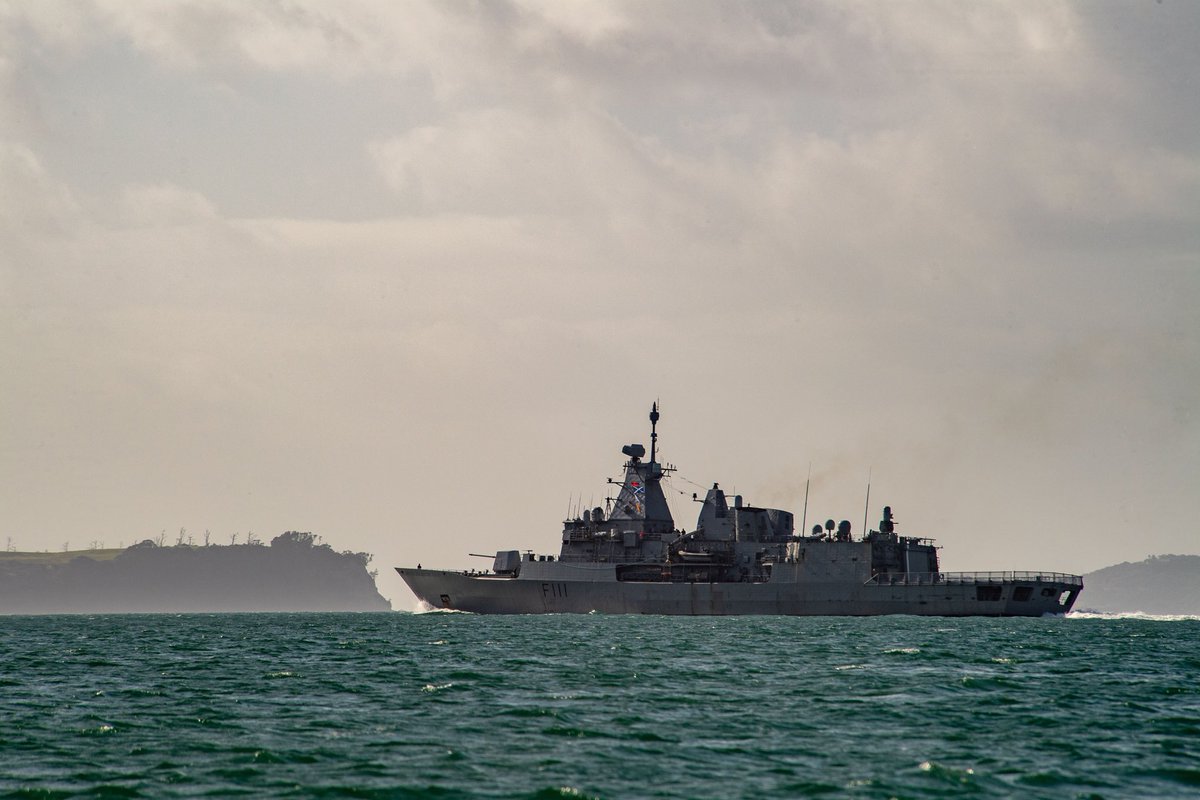 Next stop Sydney 🦘👋 #HMNZSTeMana sails out of the Waitematā Harbour this morning at the beginning of a lengthy deployment. For the next five months, the ship and its 178 crew will be engaged in a series of port visits and exercises. #NZNavy