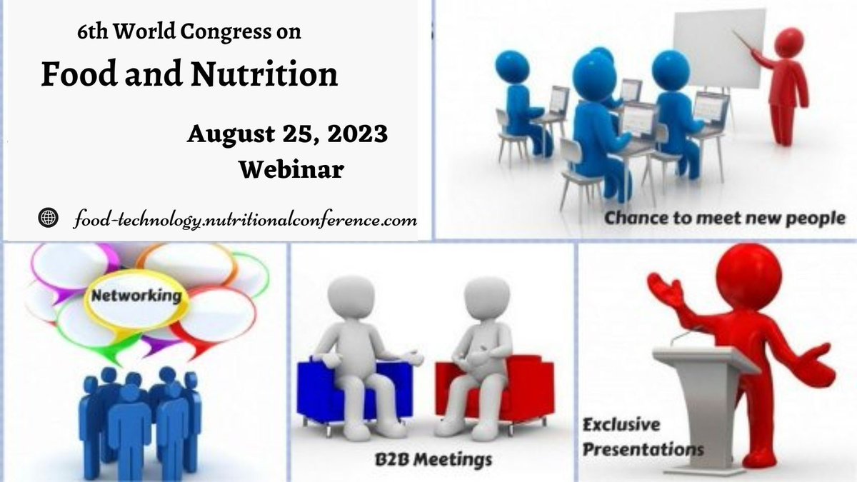 We are here to announce our upcoming '6th World Congress on Food and Nutrition' during August 25, 2023 webinar.

#foodsafety #foodindustry #Foodcontamination #foodpreservation #foodallergies #foodpackaging #foodmicrobiology #foodsecurity #foodscience #foodtoxicology #nutrition