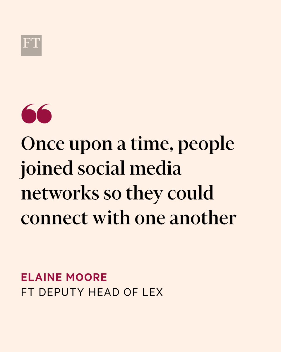 Social media is not very sociable these days, writes <a href="/ElaineDMoore/">Elaine Moore</a>, and many of us have become mostly silent onlookers to creators and brands on.ft.com/44HaeKg