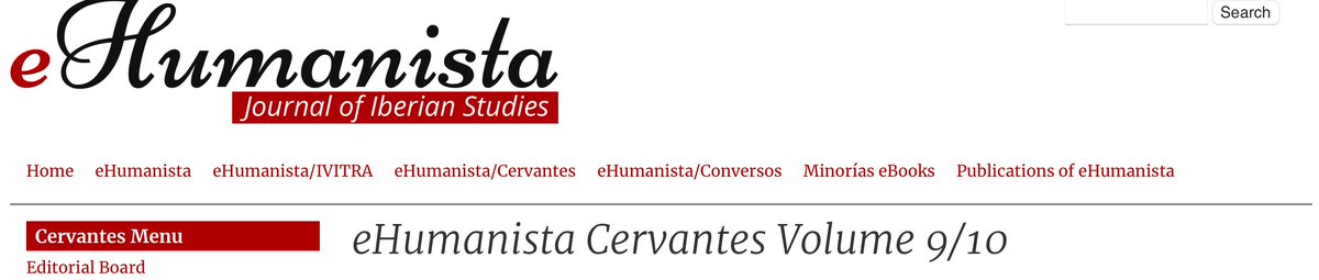 Hot off the Press!   eHumanista Cervantes Volume 9 El Quijote y el Derecho El Quijote y el Derecho (David Carrión Morillo, ed.) eHumanista Cervantes Volume 10 Estudios en torno a los entremeses de Cervantes (Ignacio Arellano-Torres, ed.) ehumanista.ucsb.edu/cervantes/volu…  @quijoteduca…