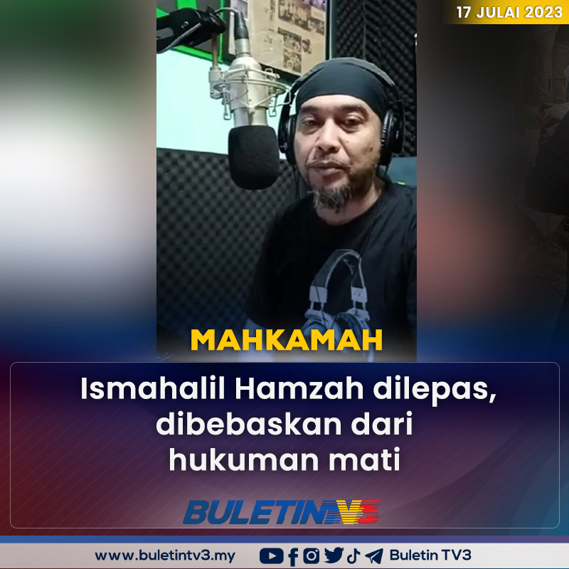 BuletinTV3's tweet photo. MAHKAMAH | Bekas penyampai radio, Ismahalil Hamzah dilepas dan dibebaskan daripada pertuduhan mengedar dadah pada September 2021.

Berita lanjut menyusul. https://t.co/sZRSuHWq41