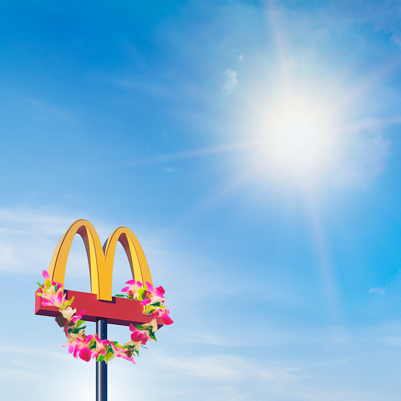 McDonaldsJapan's tweet photo. ア〜ロハ〜〜〜〜〜〜〜〜〜🌺🤙🤙 https://t.co/WWAohSqGGg