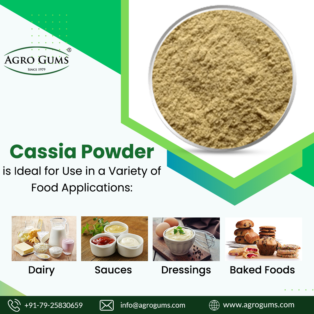 agrogums's tweet image. #Cassiapowder is a natural #foodadditive and thickener derived from the seeds of the #cassiaplant. It is cost-effective &amp;amp; versatile, can be used in a wide range of #foodapplications, including #dairyproducts, sauces, dressings, &amp;amp; #bakedfoods.

visit- agrogums.com/cassia-powder/