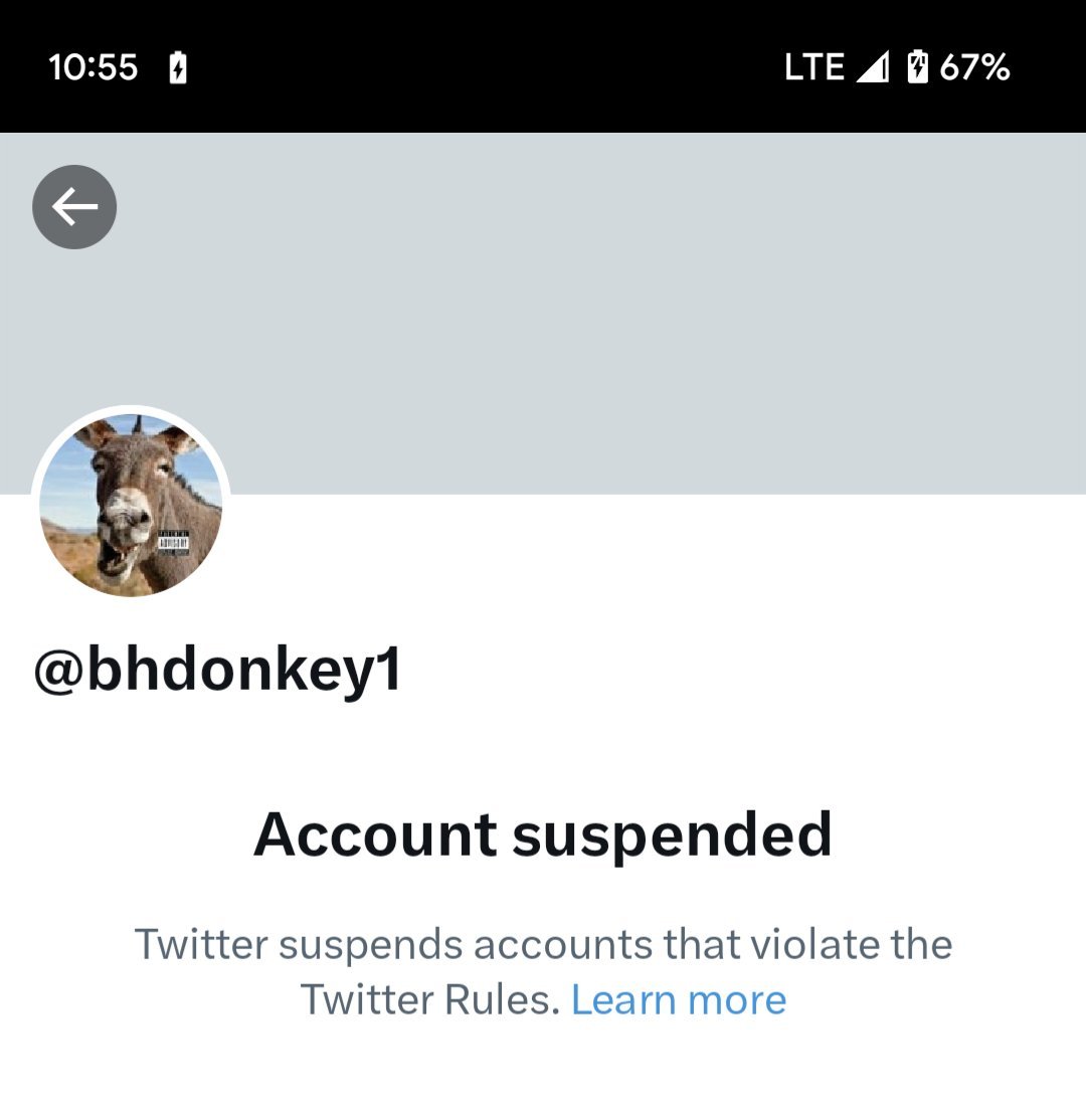 Hey @Twitter, any word on when @BHDonkey1 might be sprung from the pokey?