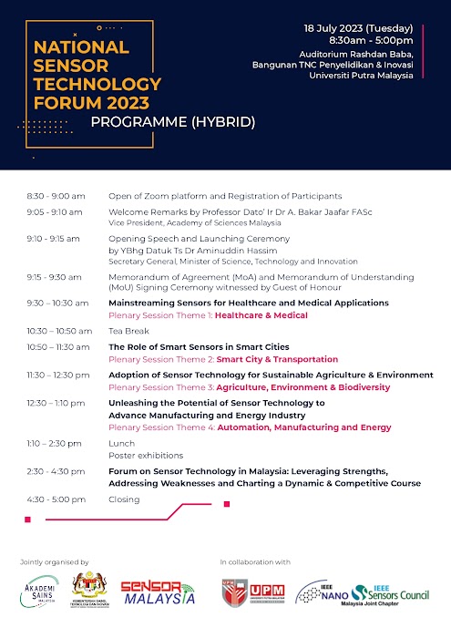 UPMLibrary's tweet image. Please be informed that Malaysia Open Science Platform (MOSP) is participating as an exhibitor at the National Sensor Technology Forum 2023.

#MOSP #openscience #libraryinfo