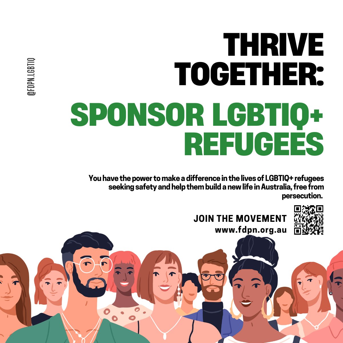 Make a lasting impact! 🌟 
Sponsor an #LGBTIQ+ #refugee and help them thrive in their new home. 
Join our info session to learn about community sponsorship. 
🗓️ Thursday, July 27th, 6pm AEST Regester bit.ly/IS_FDPN