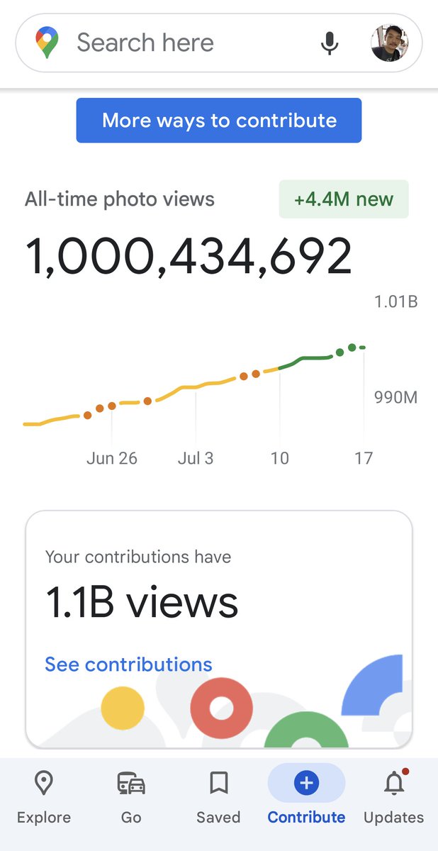 Just crossed the 1 Billion views for uploaded photos on Google Maps. 🥳
<a href="/localguides/">Local Guides</a>
<a href="/googlemaps/">Google Maps</a>
<a href="/GoogleMsia/">Google Malaysia</a>
#localguides #1BillionViews