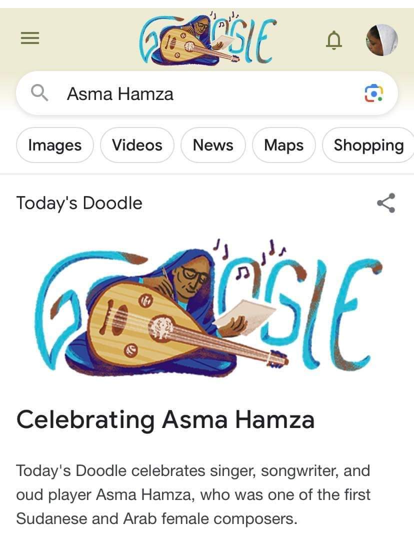 Partof3bdudes's tweet photo. - قوقل تحتفل بالفنانة السودانية اسماء حمزة

اسماء حمزة من مواليد 1936 وهي أول ملحنة وعازفة عود سودانية الاصل ، وتعد من اوائل النساء الائي اقتحمن مجال العزف والتلحين ايضا ، https://t.co/VggLS332d1