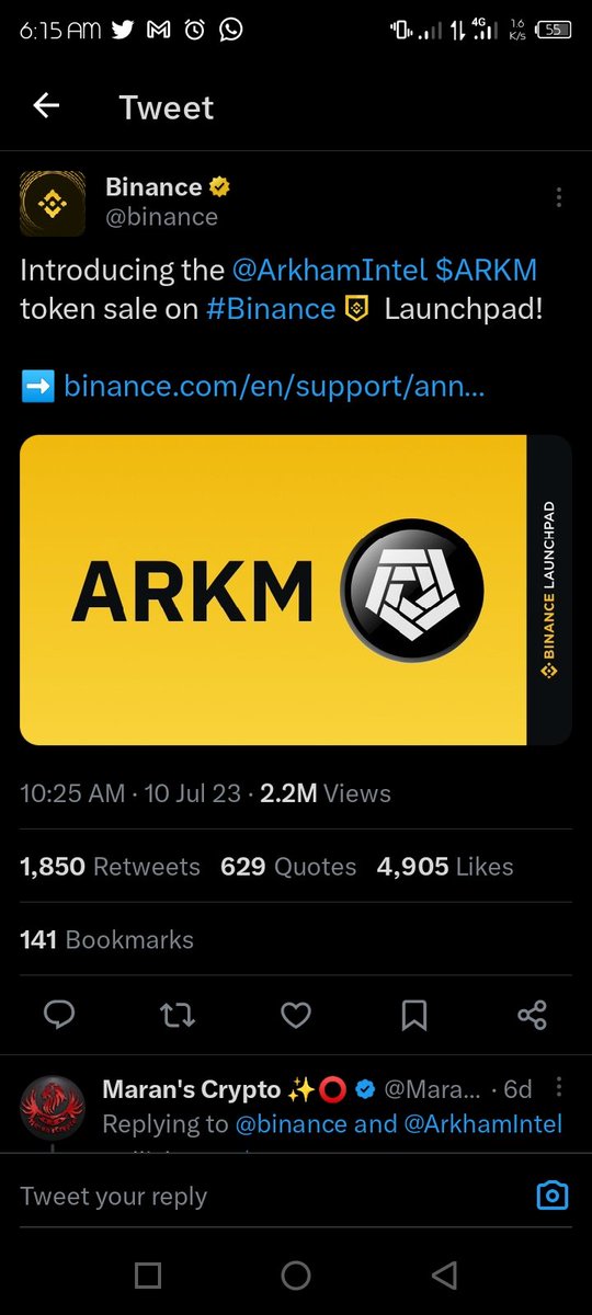 $ARB

Sign up and start using <a href="/ArkhamIntel/">Arkham</a> platform now, they may be airdrop for users 👇👇👇

Make sure to add alart.

platform.arkhamintelligence.com/waitlist?refer…