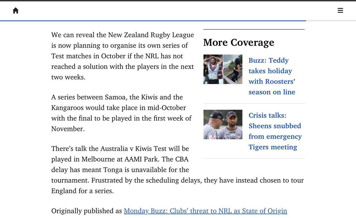 shaggy84329's tweet image. From the end of Buzz’s article about NRL clubs and Origin scheduling is this.
#IntRL #RugbyLeague