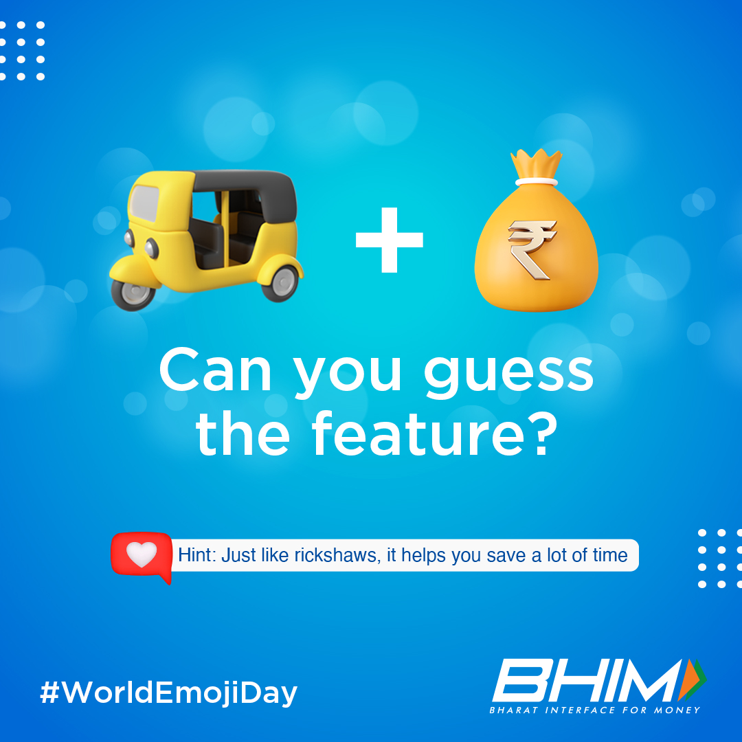NPCI_BHIM's tweet image. Take a guess. Comment below! ​

#WorldEmojiDay #LifeSimplifiedwithBHIM #PayWithEase