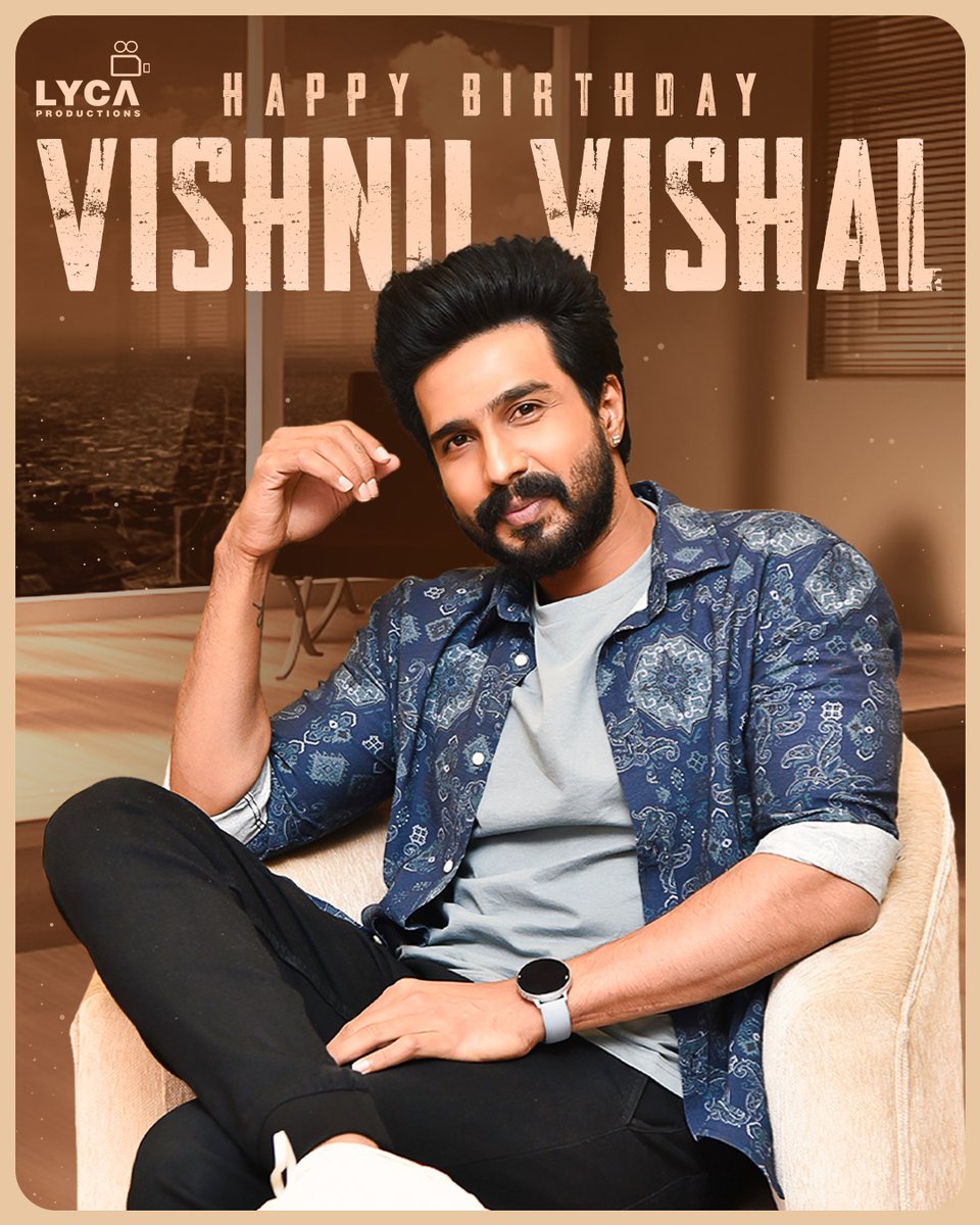 A promising actor 🤗 who never fails to surprise us with his selection of scripts 🤩✨ Here’s wishing actor @TheVishnuVishal a Happy Birthday 🥳 May this year bring you great opportunities 🎬 Success ⬆️ & Happiness 😇 #HBDVishnuVishal #VishnuVishal #LalSalaam 🫡