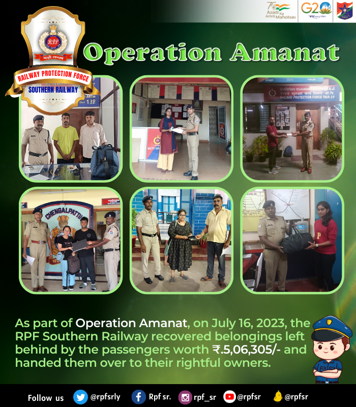 Railway Protection Force, Southern Railway on Twitter "