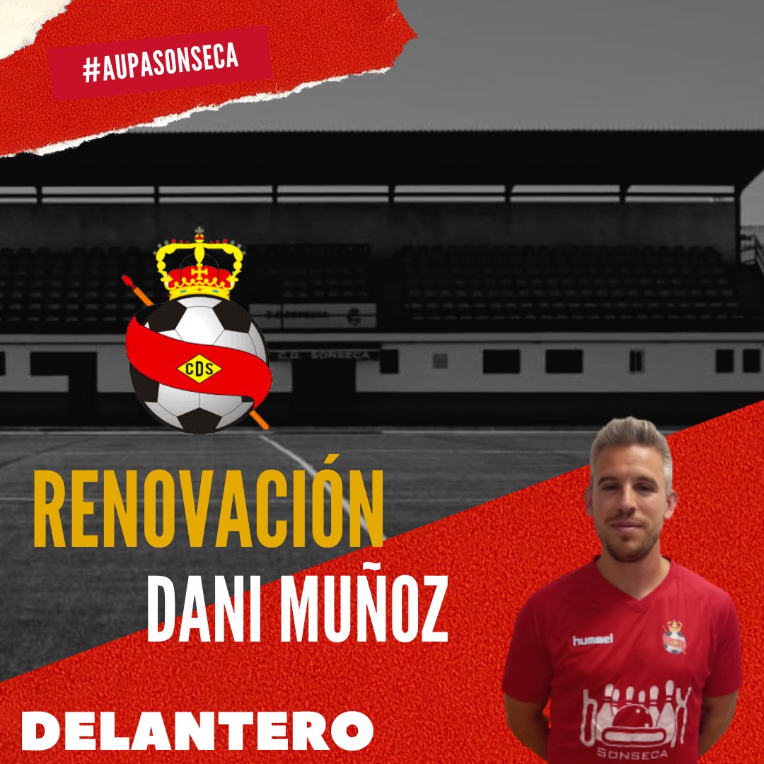 🔴 𝐎𝐅𝐈𝐂𝐈𝐀𝐋 👍

🗣 𝗥𝗘𝗡𝗢𝗩𝗔𝗖𝗜𝗢𝗡

⚡<a href="/DanniMunioz/">Dani Muñoz</a> seguirá otro año más en nuestro equipo 

⚽ 9️⃣ goles en la pasada temporada lo avalan como un atacante fundamental 👤

¡Mucha suerte ‼

#AupaSonseca  #CDSonseca  #HemosVuelto