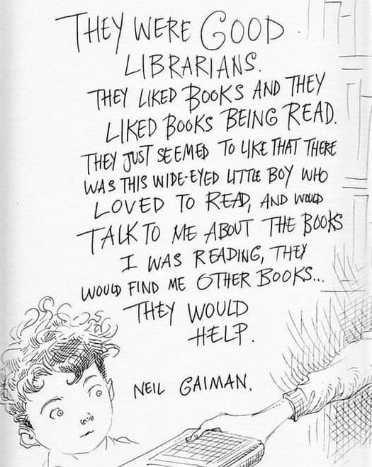 Some brilliance this morning from Neil Gaiman. 

#libraries #librarians #books