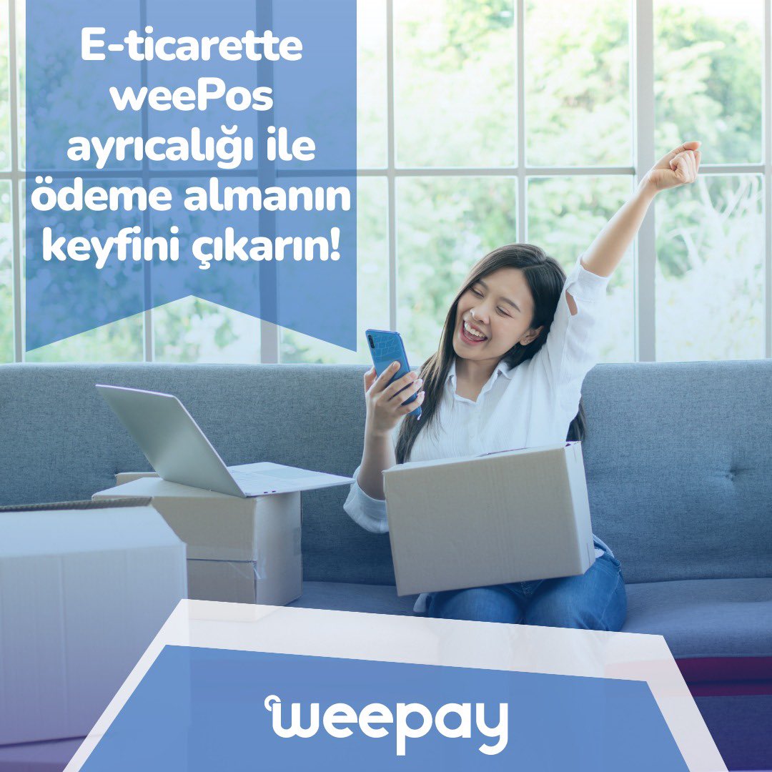 weePos'a hemen üye ol başvuru ve entegrasyon ücreti olmadan avantajlardan yararlan! Anlaşmalı bankalar ile 12 taksite kadar taksit fırsatı, ertesi gün ödeme alma kolaylığı ve birçok finansal çözümlerden yararlan! Başvuru için weepay.co