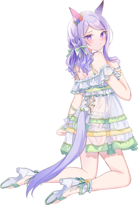 水着デザイン凝ってて大好き #ウマ娘 #メジロマックイーン