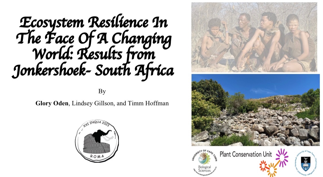 Thatpollengirl's tweet image. Today I presented preliminary results from my Ph.D research at #INQUARoma2023 
Thanks to @PASTEvolve @NRF_News @UCT_news my supervisors as well as everyone who showed up to support me.
I’m very open to feedback and discussions on my data.
#paleoecology #roadtophd #phdchat #PhD