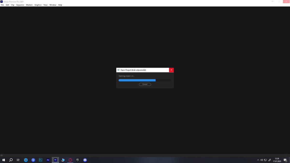 falmyfn's tweet photo. someone know how to fix it? (my premiere pro crashes everytime I open a project) https://t.co/PUaz7hb9mL