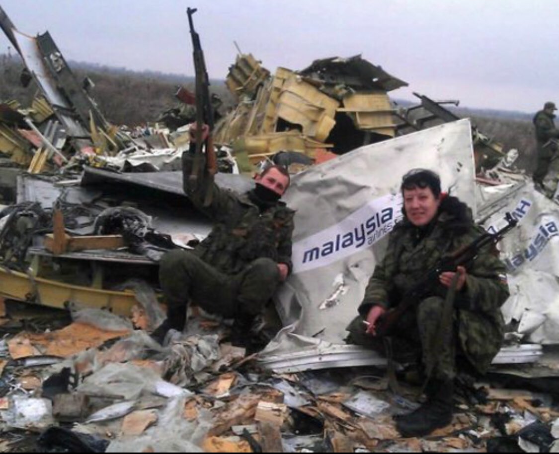 visegrad24's tweet photo. Russians celebrating shooting down what they thought was a Ukrainian plane over Eastern Ukraine on July 17th, 2014.

After a while, they realize they shot down an international passenger plane and suddenly change their story and start saying they didn’t shot it down.

We remember https://t.co/aWkNGZRyJn