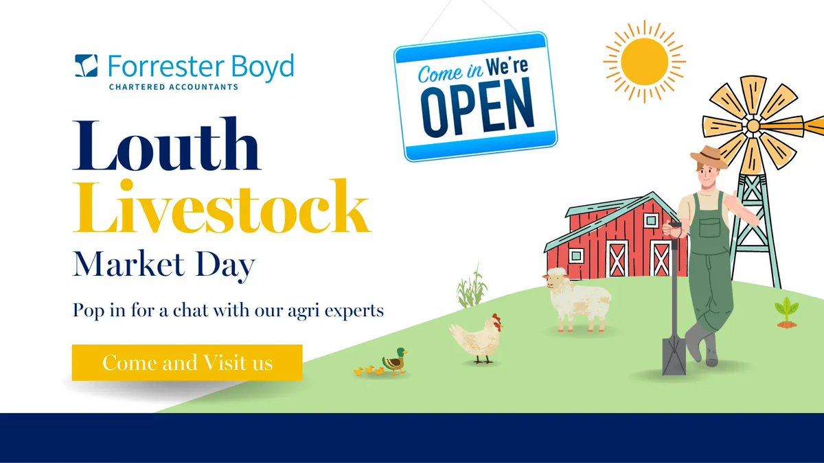 ForresterBoyd's tweet photo. Partner, Toni Beecroft will be at our Louth Livestock Market office this afternoon. Pop along for a cuppa and a chat with her ☕ 

#LiveStock #Agriculture #Louth https://t.co/hJLVabtYFW