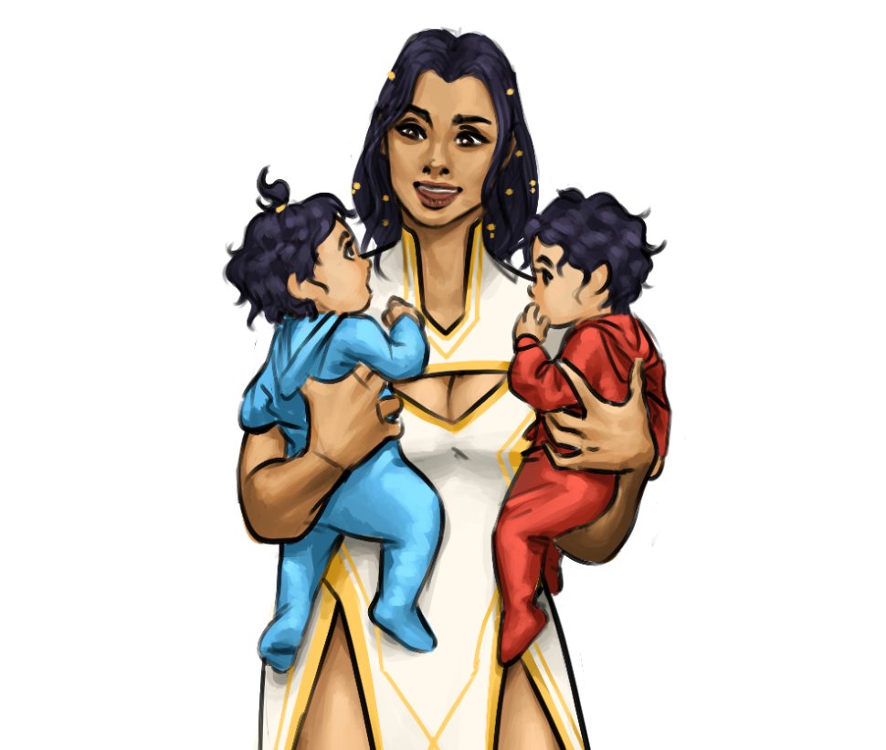 Malaestrelya's tweet photo. || Maria being a mom >>>>> https://t.co/UTv3Crp3m3