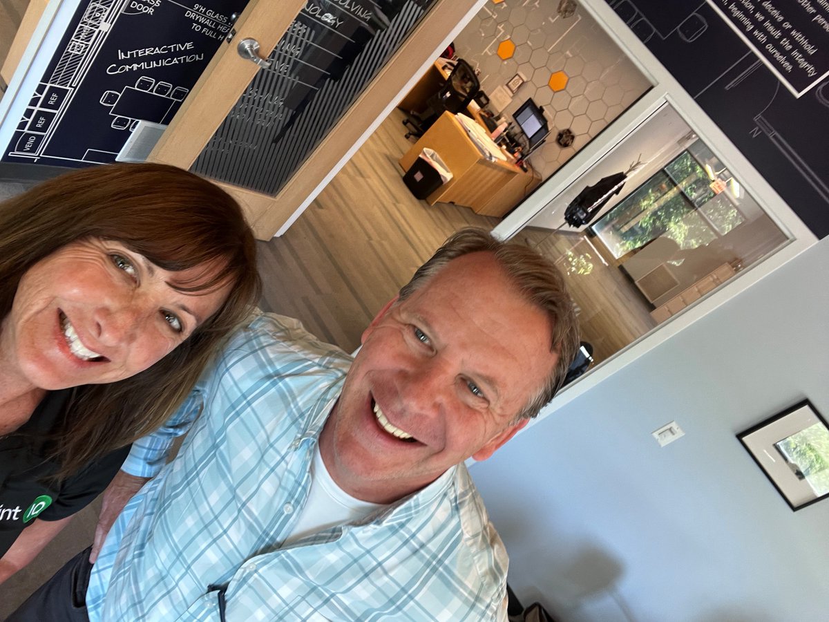 She battled through tornadoes and everything the weather could throw at her but our Linda Pollard from <a href="/printIQGlobal/">printIQ</a>  made it over to meet Joe Cushing in Chicago where they were hosting Dan Zimmerman and his son from Dataflow Inc. , thanks for your hospitality as always guys.