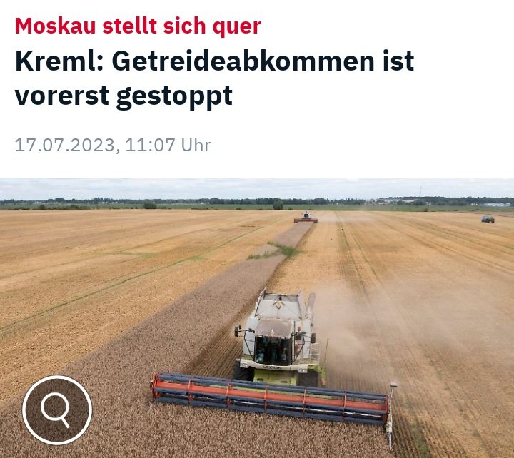 HS_Akechi's tweet image. Moskau soll sich querstellen!
Die Schiffe werden fahren!

#Getreideabkommen nennen wir brav die Verbrechen von Schwerst-Kriminellen.

#Putin tut nichts!
Soll er die Schiffe abschießen?
Das war einmal.
Dafür würden ihm seine "Freunde" den Hintern versohlen.
n-tv.de/politik/Kreml-…