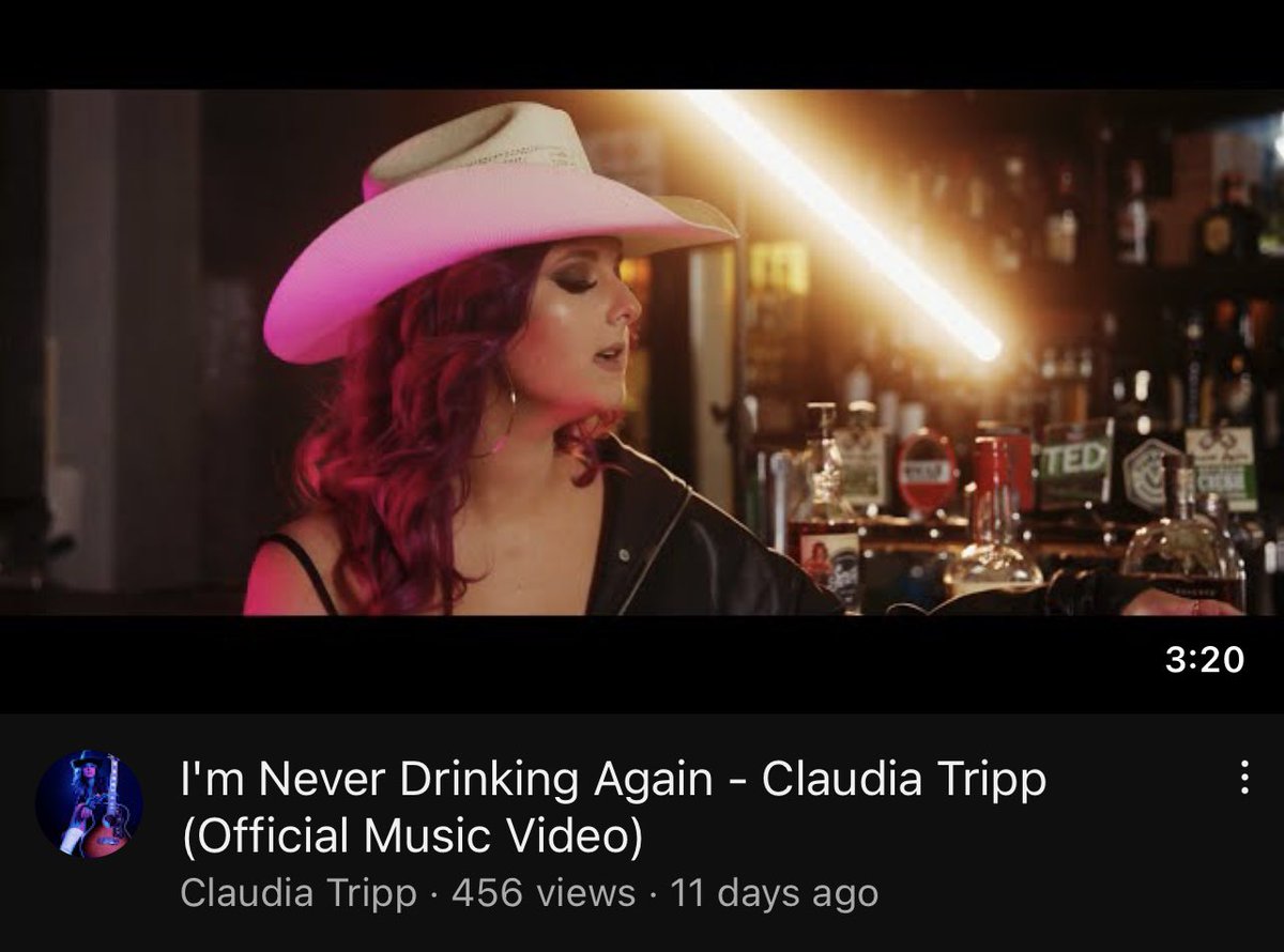 ‘I’m Never Drinking Again’ official music video OUT NOW 

Check it out here 🎥 youtu.be/389LXRFcksE 🎥