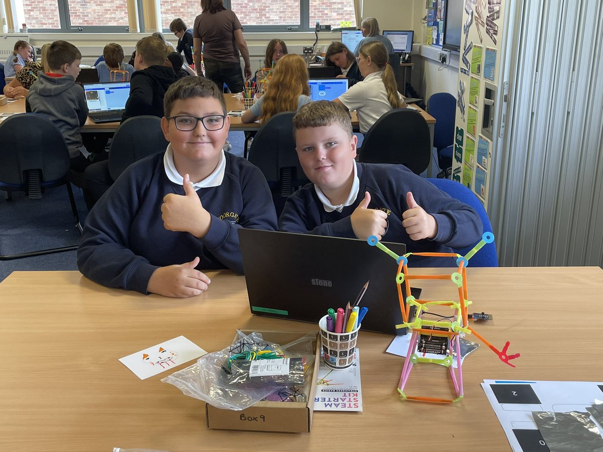 Y6 are enjoying their day programming their own robots. Thank you <a href="/BoltonSICT/">Bolton Schools ICT</a> for a brilliant session!