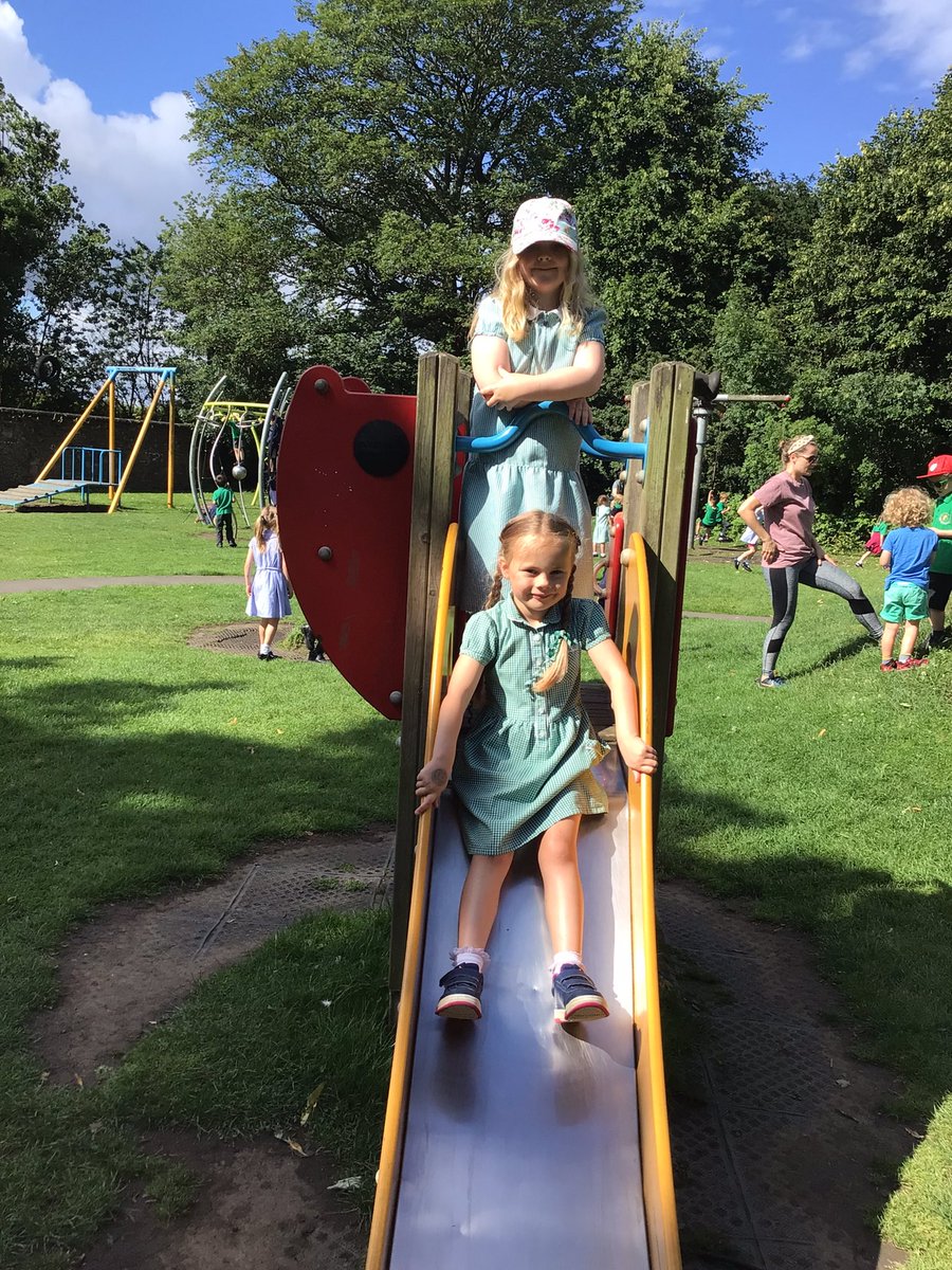 BDP_Year1's tweet photo. Year 1 have completed their sponsored walk to raise money for a reading/drawing shed in our yard. It was very hard work playing on the park when we got there! @bentondeneprim https://t.co/81gAviShS2