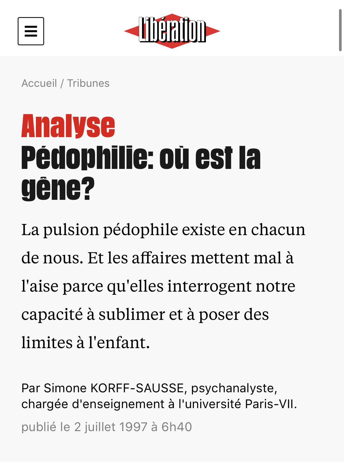 ⪩ ⪨ on Twitter "mtn les pédo et les débiles vont sortir l’excuse du « la pulsion pédophile