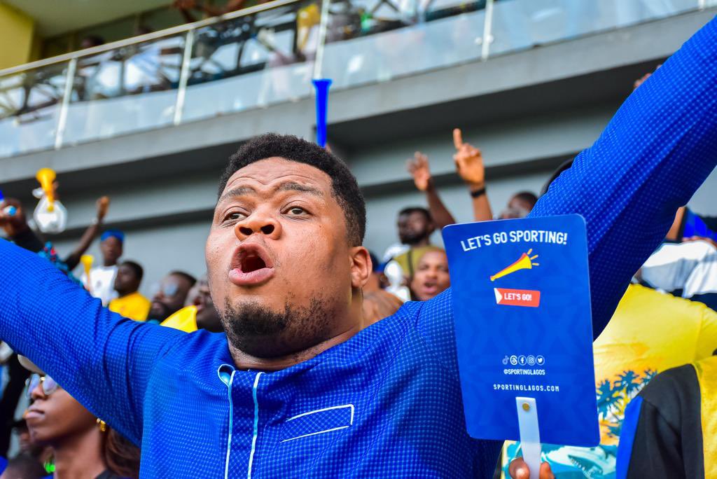 Yesterday game was full of passion and desire for @SportingLagos fans. 

Real definition of 12th man on the field🤝

#NaijaSuper8 #FootballisHome #LetsGoSporting