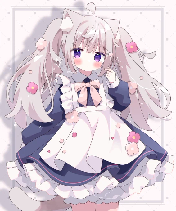 花飾りねこ