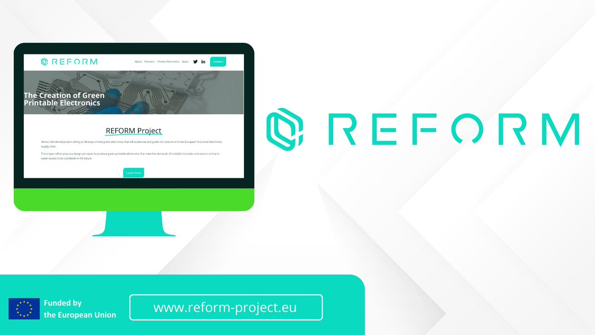 reformprojecteu's tweet image. The #REFORMProject will use bio-derived adhesives, conductive inks and flexible substrates to develop three prototypes as part of the project;

🔵 Green smart logistics tag
🔵 Green-embedded wireless sensor
🔵 Micro supercapacitor

Learn more ⬇️
bit.ly/3U6kNCx