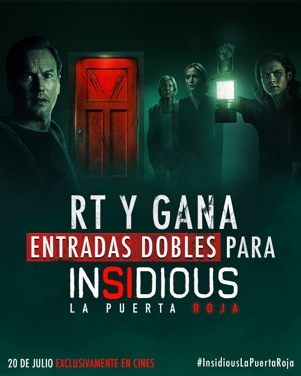 sonypictures_es's tweet photo. Haz RT y gana entradas dobles para vivir este aterrador final en las salas de cine. #InsidiousLaPuertaRoja, ¡ya en cines! BB.LL: https://t.co/st2T8KX8KM https://t.co/oF3PFv6MYH