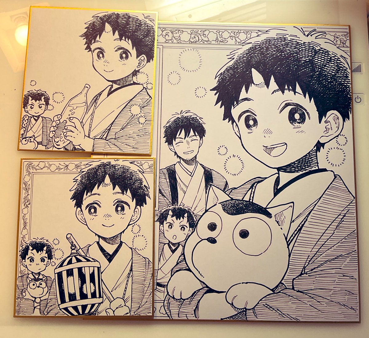 ありがたい事に色紙もいくつか描かせて頂いてるので、良かったら書店さんで探してみてね〜