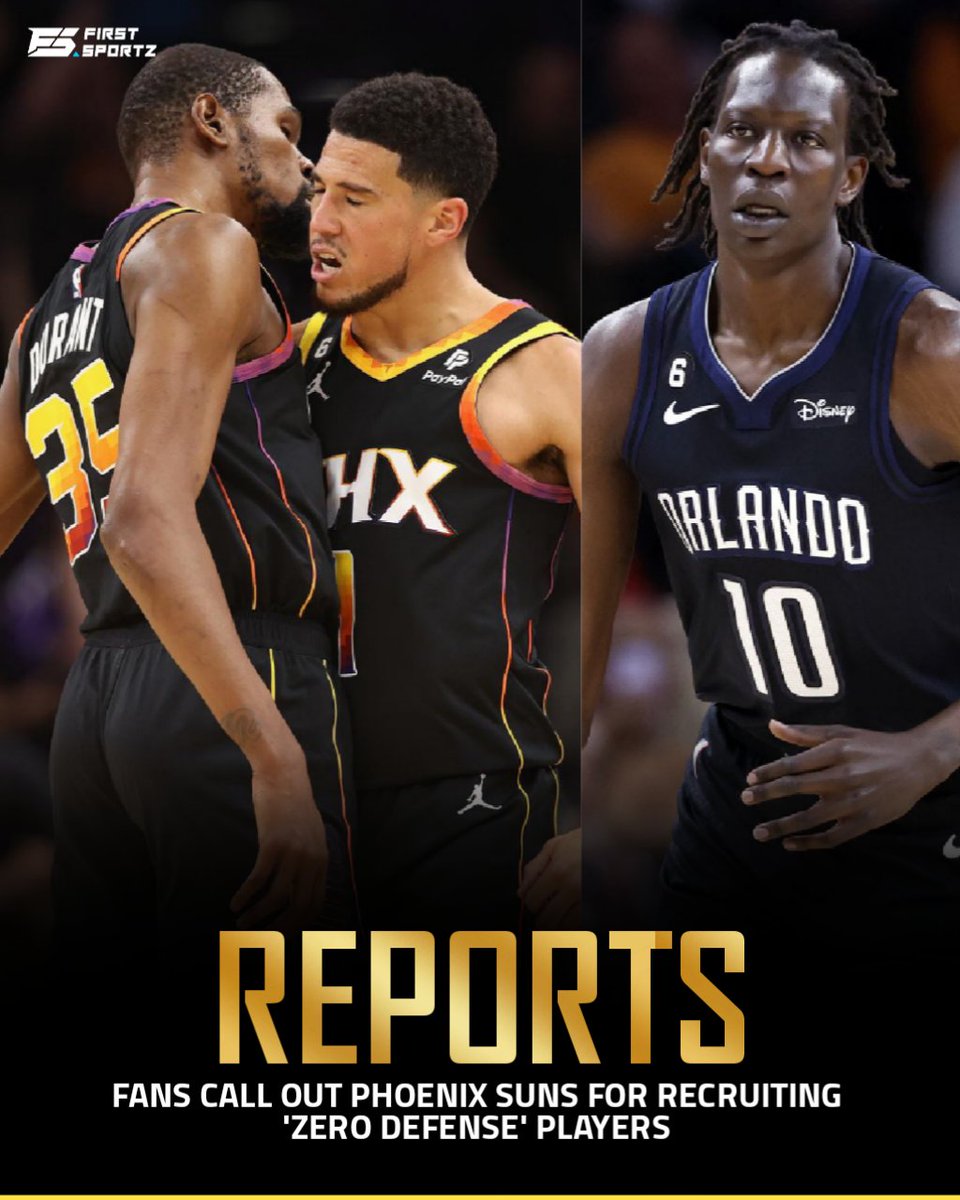 Kevin Durant and Devin booker bashed after latest acquisition
Read: https://t.co/5HtREqrR9C

#NBA #NBADraft #kevindurant #phoenix https://t.co/7ss6UtZbf1