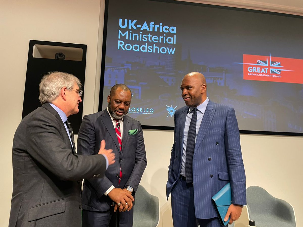 tradegovAfrica's tweet photo. Great to be in #London this week at the inaugural Clean Growth Ministerial Roadshow!

It aims to bring together African and UK government representatives &amp; businesses to discuss future #sustainable solutions and opportunities across #energy, #mining &amp; #infrastructure. https://t.co/fiS1zbSuHF