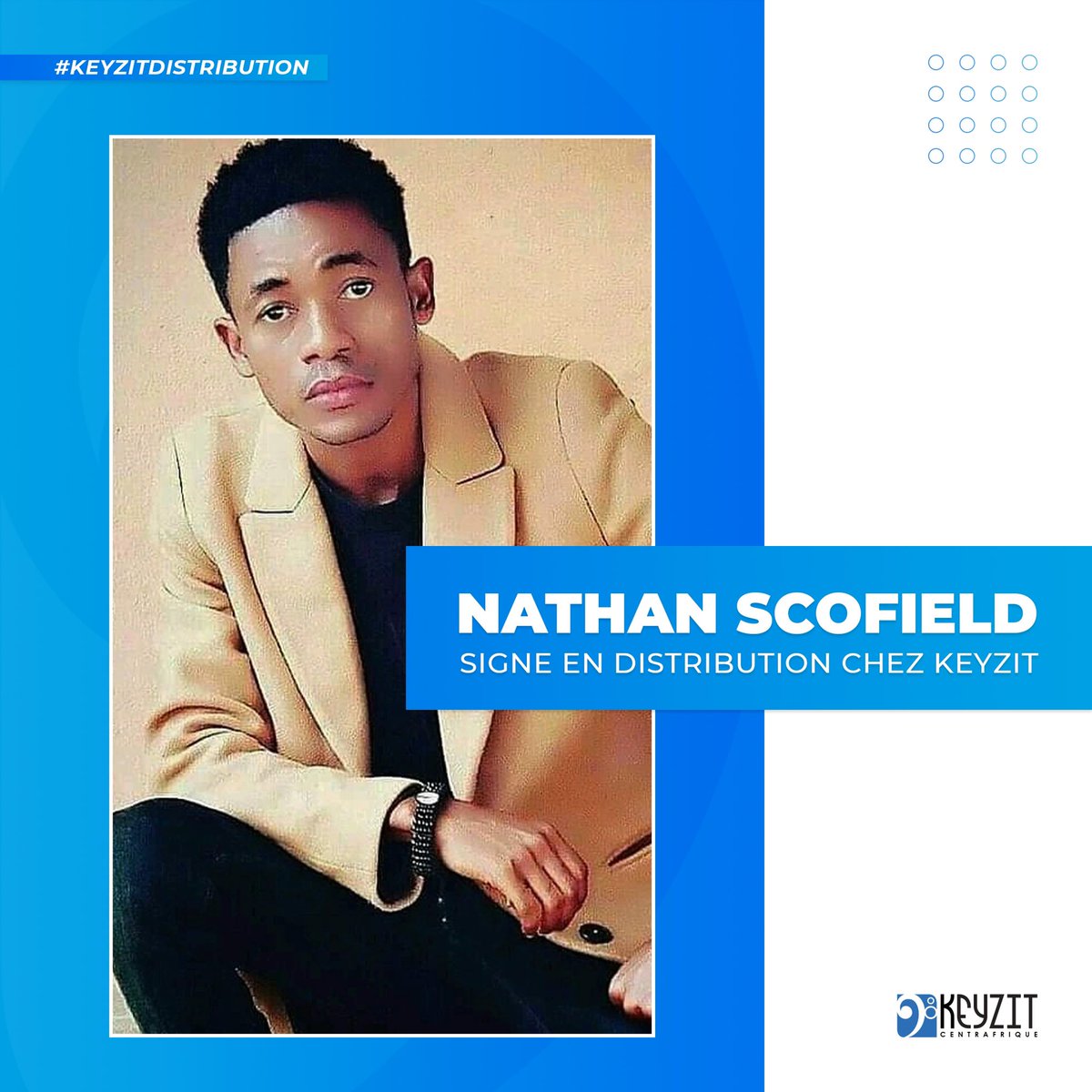 keyzit_cf's tweet image. Nous souhaitons la bienvenue à l&apos;artiste NATHAN SCOFIELD qui signe en distribution chez KEYZIT CENTRAFRIQUE !

#NathanScofield #KeyzitDistribution #AfricanMajor