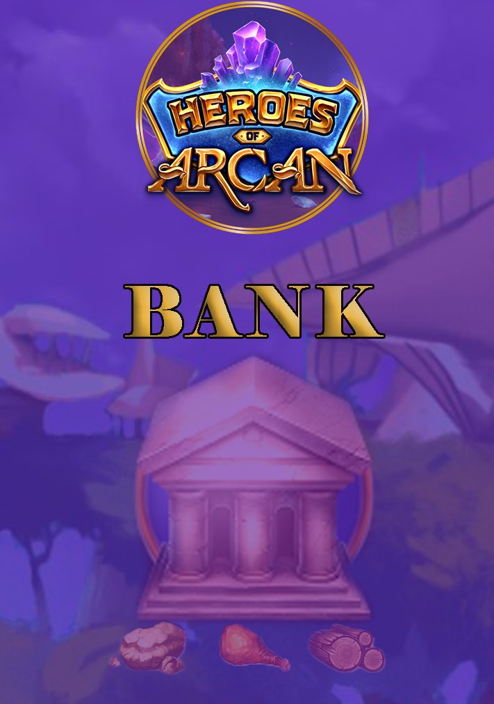 💰 Safeguard your precious resources in Heroes Of Arcan's Bank feature! With perishable resources at stake, the Bank becomes your fortress of preservation. Store your resources securely and protect them from gradual depletion.
#HeroesOfArcan #p2e #wax