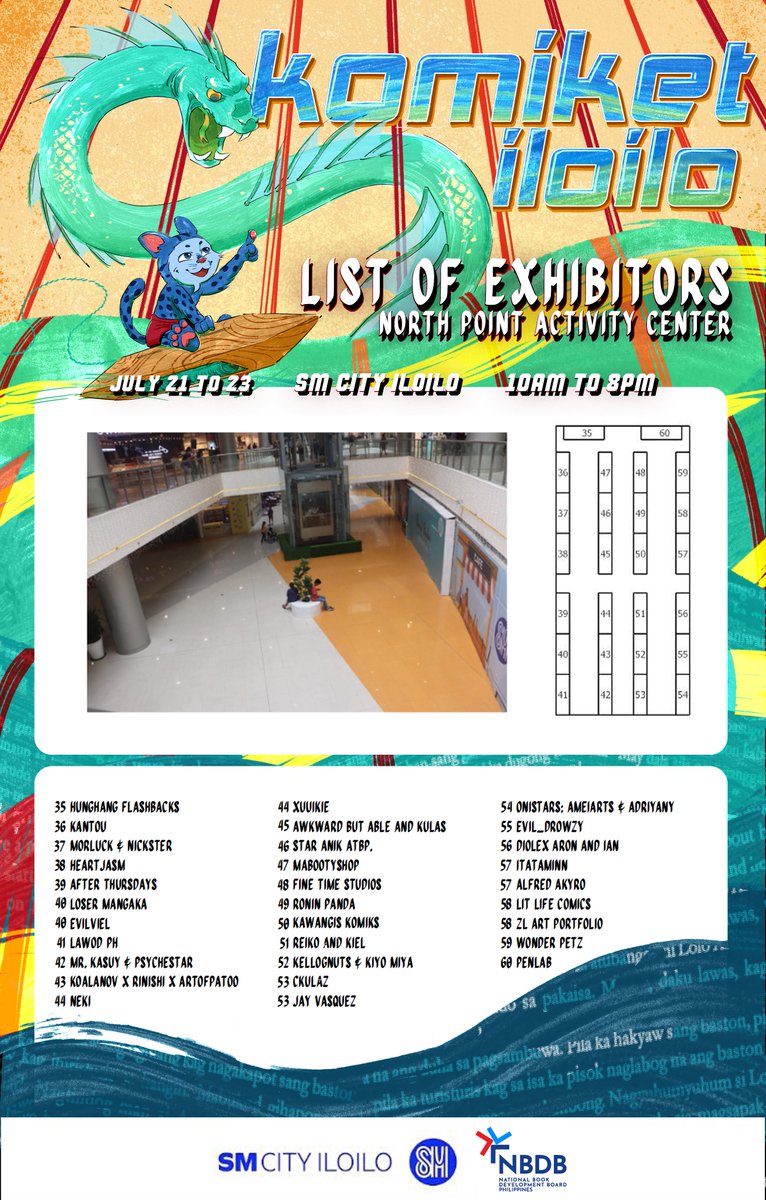KomiketPH's tweet photo. #KOMIKET2023 is off to Iloilo this weekend! From 10AM to 8PM, meet and greet over 100 artists at our 3 venues at SM City Iloilo. #SupportLocalCreators and creatives at our first stop of our back-to-back regional komiks art markets. Entrance is free!

Kitakits sa #KOMIKETILOILO! https://t.co/imGockLako
