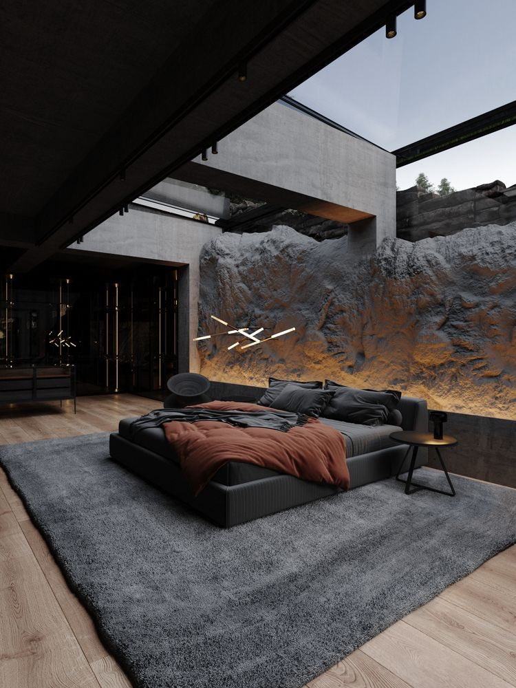 This bedroom is a MOOD #innovation #graywolves #HoChiMinhCityArchitecture #electrifying  
Original: Houseloverrs